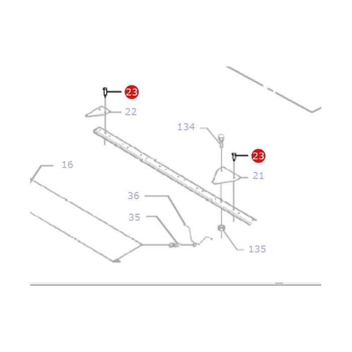 Knife Section Rivet - D41306100 - Massey Tractor Parts
