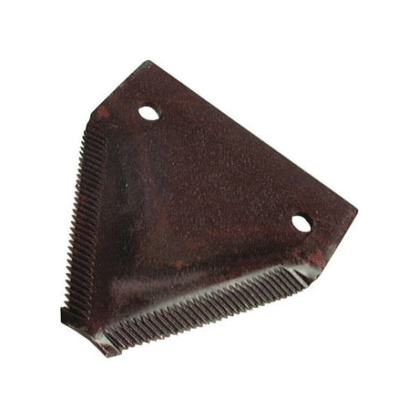 Knife section - over serrated -  81.5x76x2.75mm -  Hole⌀16.5mm -  Hole centres  52.5mm - Replacement forMassey Ferguson
 - S.78048 - Massey Tractor Parts