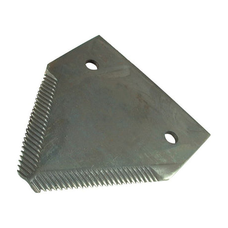 Knife section - over serrated -  83x76x2.75mm -  Hole⌀19mm -  Hole centres  50mm - Replacement forJohn Deere
 - S.78437 - Massey Tractor Parts