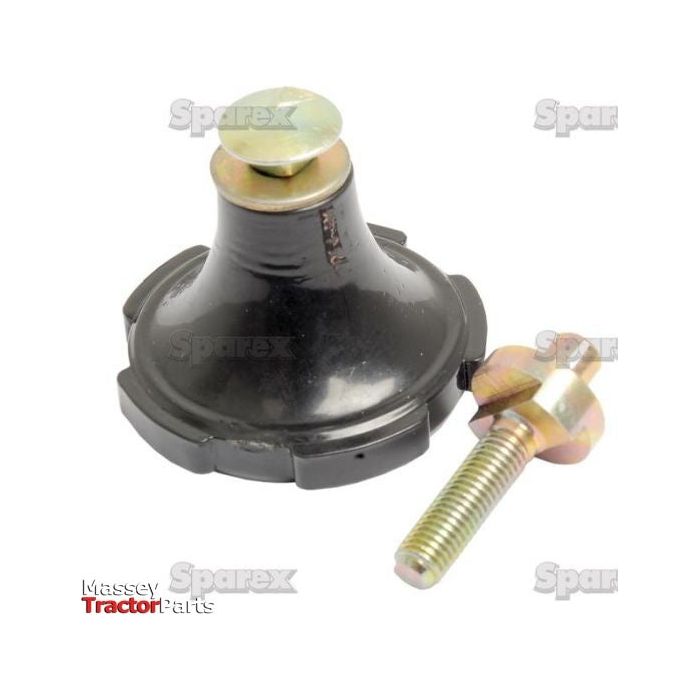 A black Sparex tractor part with a knob and a bolt on the side (Sparex Part No. S.41565), displayed against a white background. The part features a round base and a protruding top section.