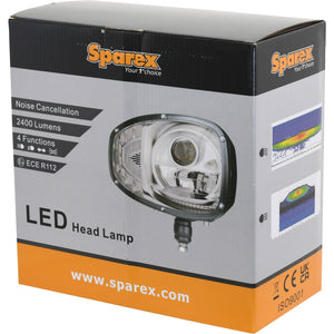 LED Head Light, Interference: Class 3, RH (LH Dip), 1200 - 1290 Lumens Raw, 10-30V
 - S.143662 - Farming Parts