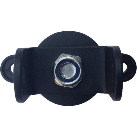 A close-up image of the LED Worklight Bracket by Sparex (Part No.S.156572), designed to fit models S.130032 and S.130033, featuring a black finish, a central bolt, and two looped ends for attachments.