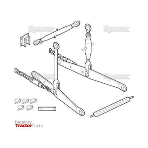 LINKAGE KIT-3 POINT-YANMAR
 - S.70571 - Massey Tractor Parts