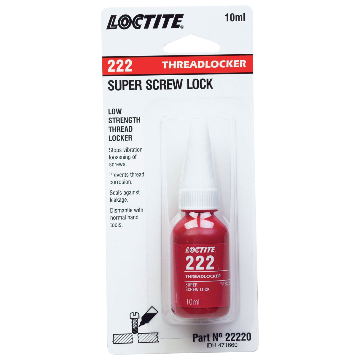 Threadlocker 222 - 10ml
- S.14947 - Farming Parts