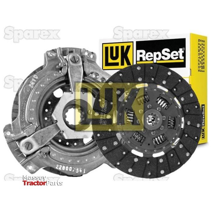 The Sparex Clutch Kit without Bearings - S.146546 features a pressure plate and torsion sprung clutch disc, with branded packaging visible in the background.