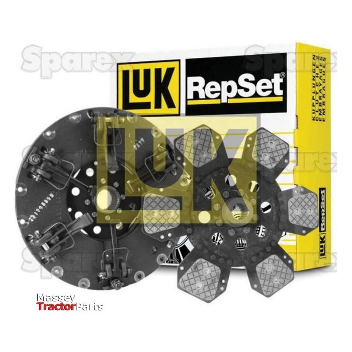 Sparex Clutch Kit without Bearings - S.156513, displayed with its components and packaging, featuring intricate mechanical parts and a precise cover type design.