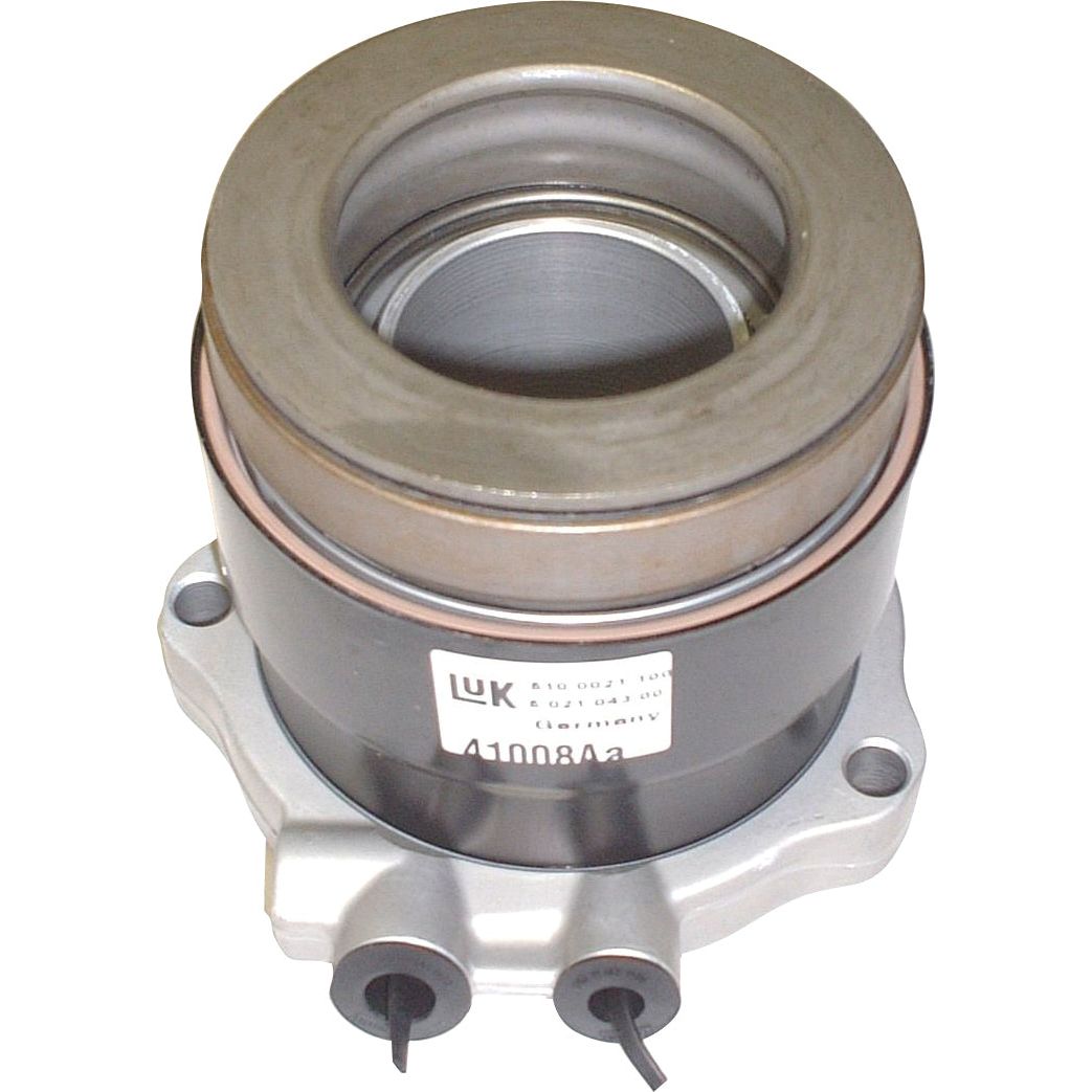 Close-up of a mechanical automotive part, specifically a Sparex LUK clutch release bearing, with visible branding and the part number S.146414 on its surface.