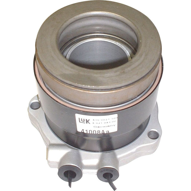 Close-up of a mechanical automotive part, specifically a Sparex LUK clutch release bearing, with visible branding and the part number S.146414 on its surface.