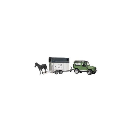 Land Rover Defender with Horse Box and Horse - T025922 - Massey Tractor Parts