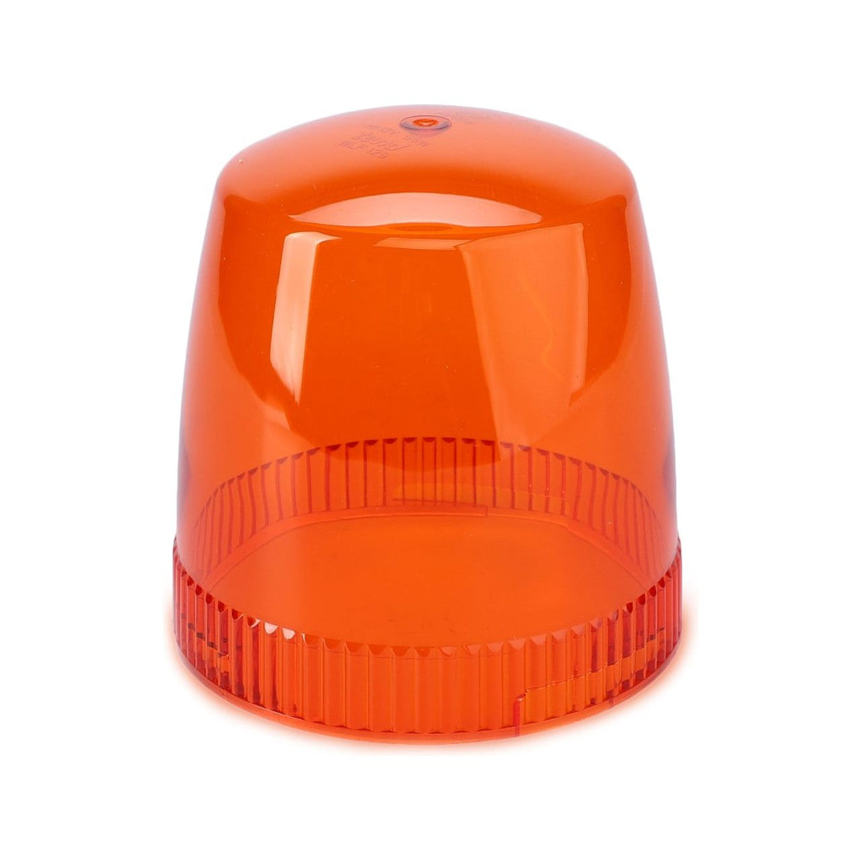 Designed for the Fendt models, this durable and efficient AGCO Fendt Lens, Dome for Beacon - F339900140010 features a translucent orange plastic dome-shaped cover with a textured base.