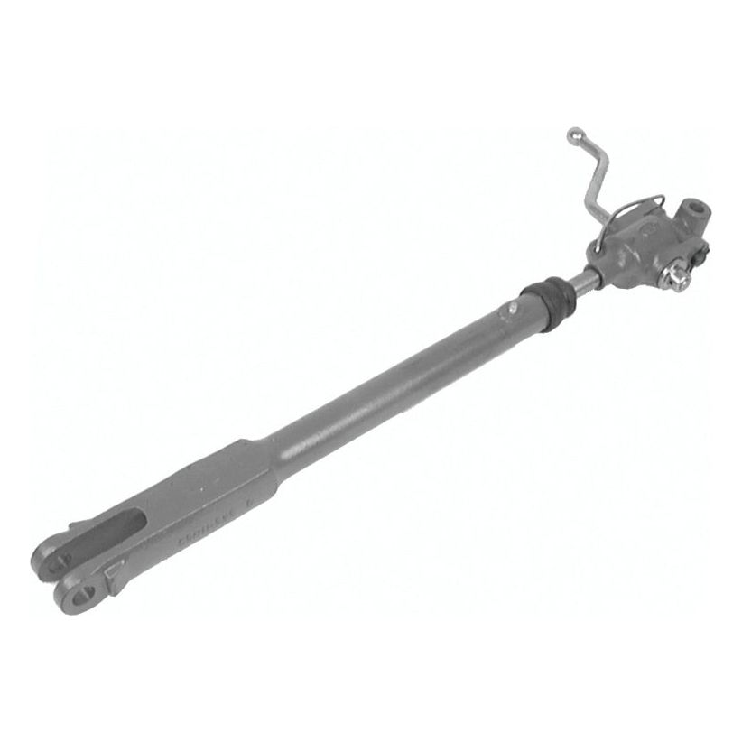 A Sparex Levelling Box Assembly, featuring knuckle Ø 16.5mm and fork hole Ø 19mm, with a minimum length of 725mm and a lever at the top, identified as Sparex Part No. S.48039.