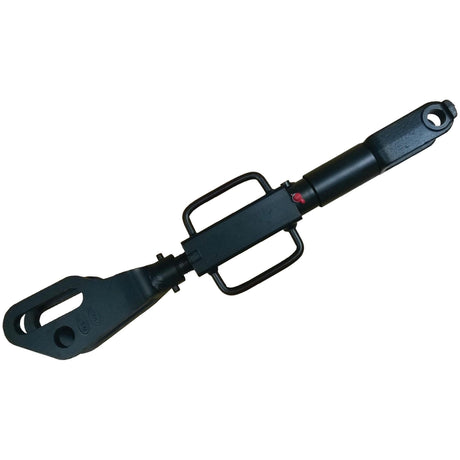 Black metal Levelling Box Assembly with a bracket and adjustable rod, featuring Fork Hole Ø 22mm and Fork Hole Ø 27 & 27x97mm, with a minimum length of 520mm, compatible with New Holland models, available under Sparex Part No.S.69188.