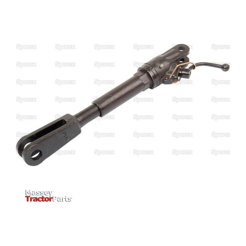 The product is a Levelling Box Assembly with fork hole diameters of 18mm and 26mm and a minimum length of 495mm, featuring an M20x2.5 metric thread. It's marketed under the brand name "Sparex" with the part number S.69897.
