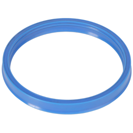 A blue rubber lift cylinder seal, product number 1606588M1 from AGCO, designed for Massey Ferguson tractor parts, displayed on a white background.