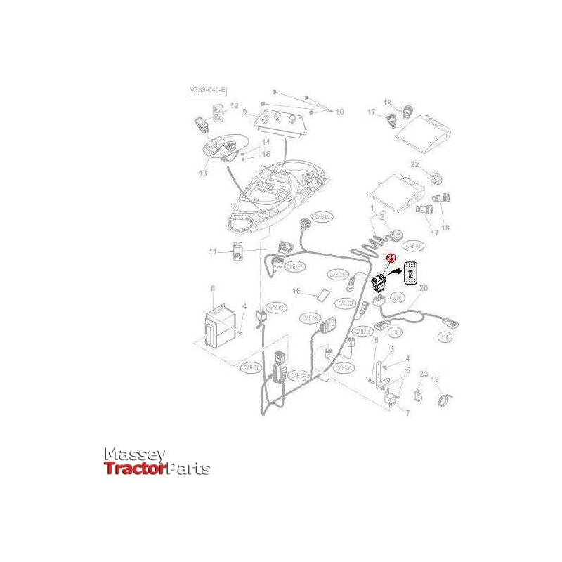 Massey Ferguson Lift Switch Up/Down - 4290447M2 | OEM | Massey Ferguson parts | Engine Electrics and Instruments-Massey Ferguson-Farming Parts,Hydraulic Lift Components,Hydraulics,Lighting & Electrical Accessories,Rocker Switches & Components,Switches & Sensors,Toggle Switches,Tractor Hydraulic,Tractor Parts