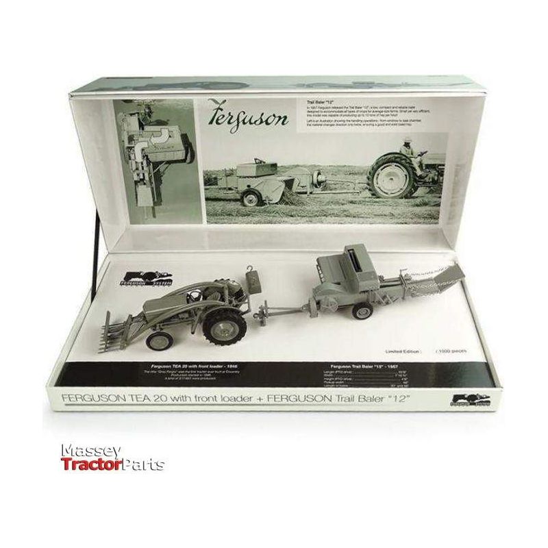 Limited Edition TEA 20 with F12 Baler - X993041805378-Massey Ferguson-Collectable Models,Merchandise,On Sale