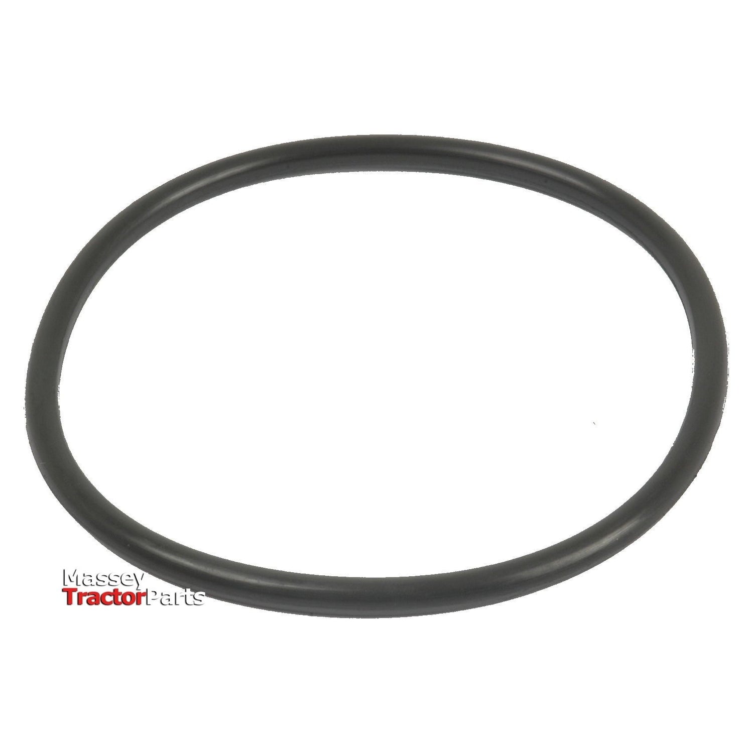 A black rubber O-ring, identified as the Liner Seal with Sparex Part No. S.57621, is displayed against a white background. The words "Massey Tractor Parts" are written in the bottom left corner. This essential Liner Seal from Sparex is perfect for repair needs.