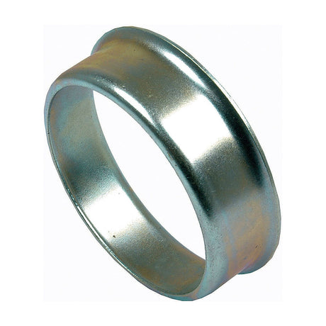 Close-up of a metallic ring with a smooth finish and a slightly raised band in the middle, showcasing the impeccable craftsmanship characteristic of the Lip Ring (Sparex Part No. S.57727) by Sparex.