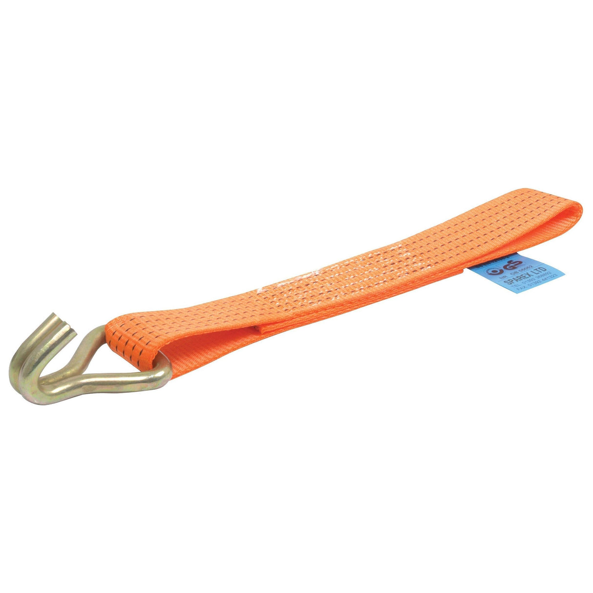 A Sparex Loadbinder webbing strap, 50mm x 610mm, featuring a J Hook at one end and a blue Sparex label.