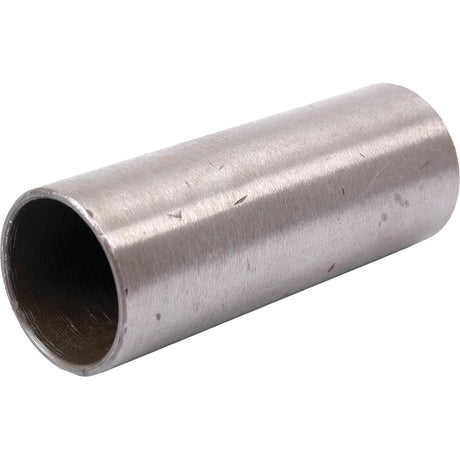 A cylindrical metal pipe with a hollow center, displaying a slightly rough surface texture, resembling the rugged durability of the Loader Tine Bush - Ø40 x 105mm (Conus 1), Sparex Part No. S.14902.