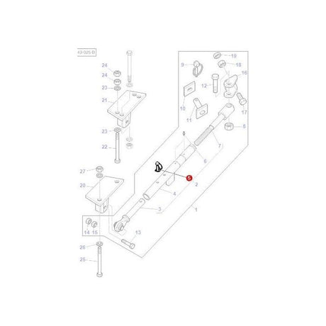 Locking Pin - 3819396M91 - Massey Tractor Parts