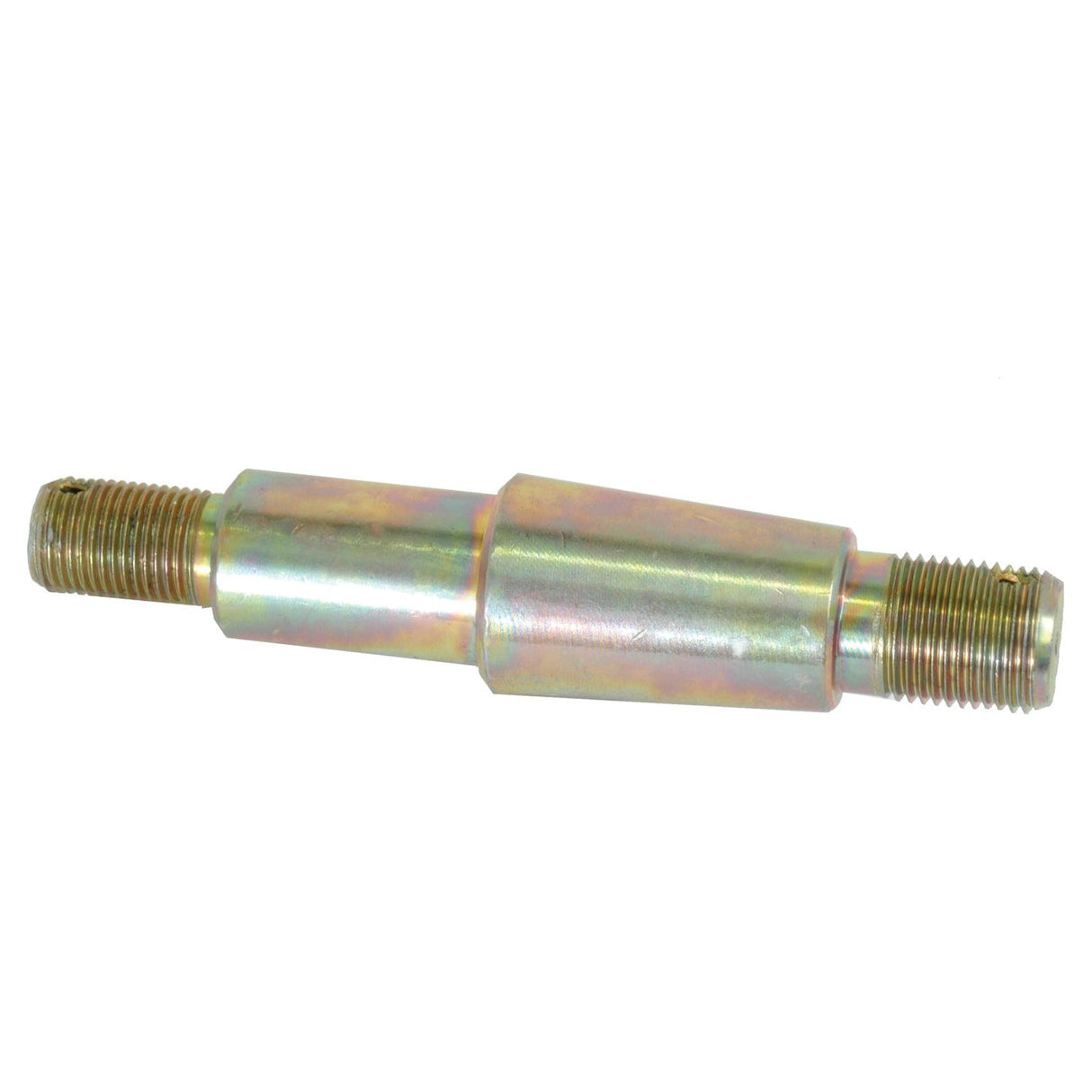 A Lower Link Arm Shaft, Sparex Part No. S.66273 by Sparex, is a metallic cylindrical component with threaded ends and a slight taper in the middle section, designed to serve as a Lower Link Arm Support for Ford/New Holland equipment.
