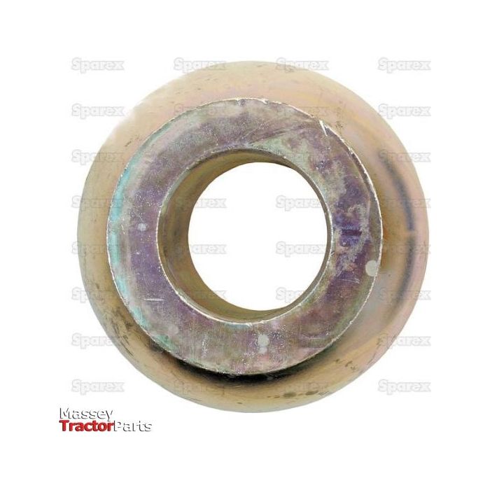 Lower Link Ball (Cat. 2/1) - S.32994 featuring a durable metal design with a hollow cylindrical center, labeled "Massey Tractor Parts" at the bottom, and accented by "Sparex" watermarks in the background. Suitable for various tractor models and manufactured to high standards.