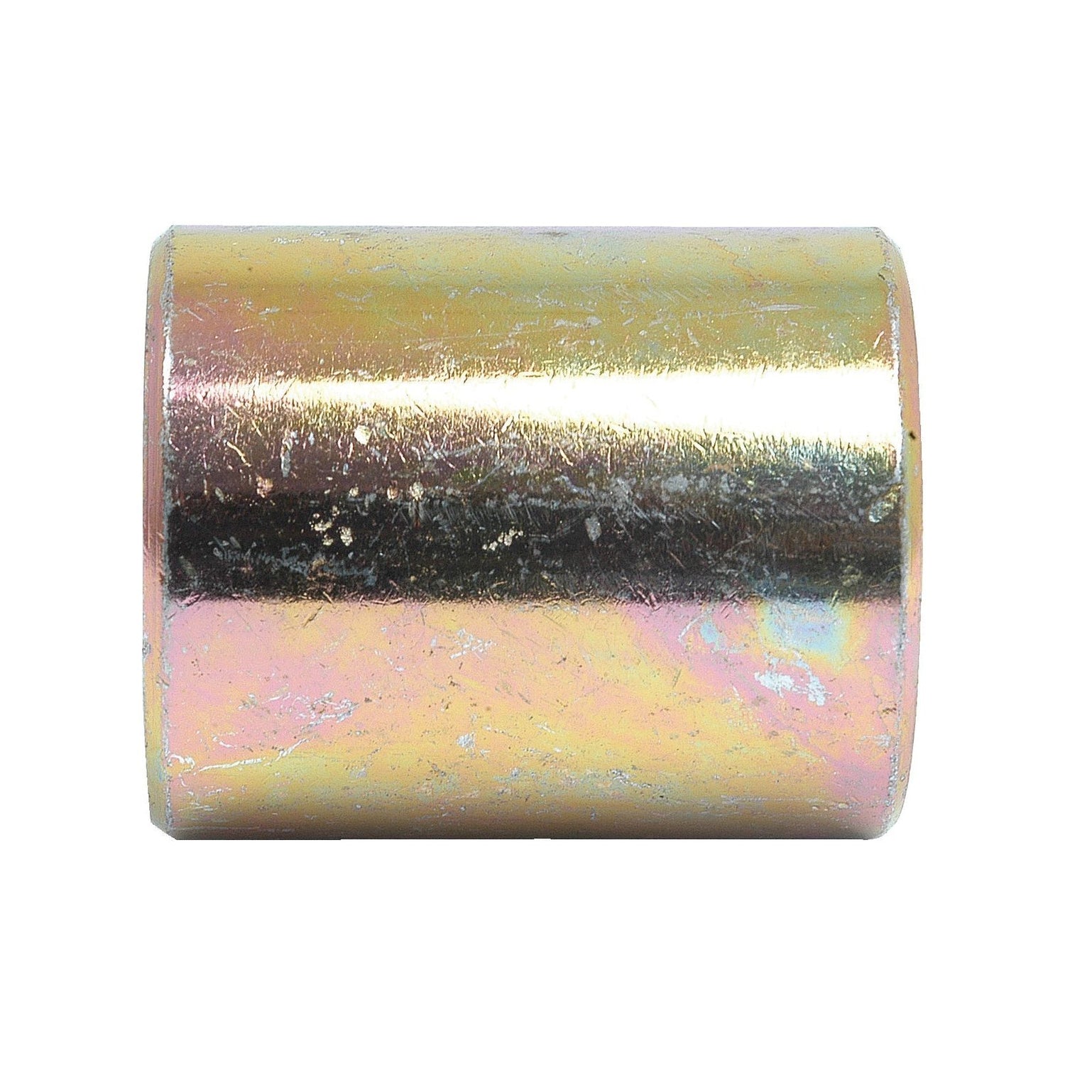 The Sparex Lower Link Conversion Bush (Cat. 3 to 2) - S.3009 is a cylindrical metal sleeve with a shiny, slightly worn surface, perfect for adapting Category 3 to 2 lower link components.