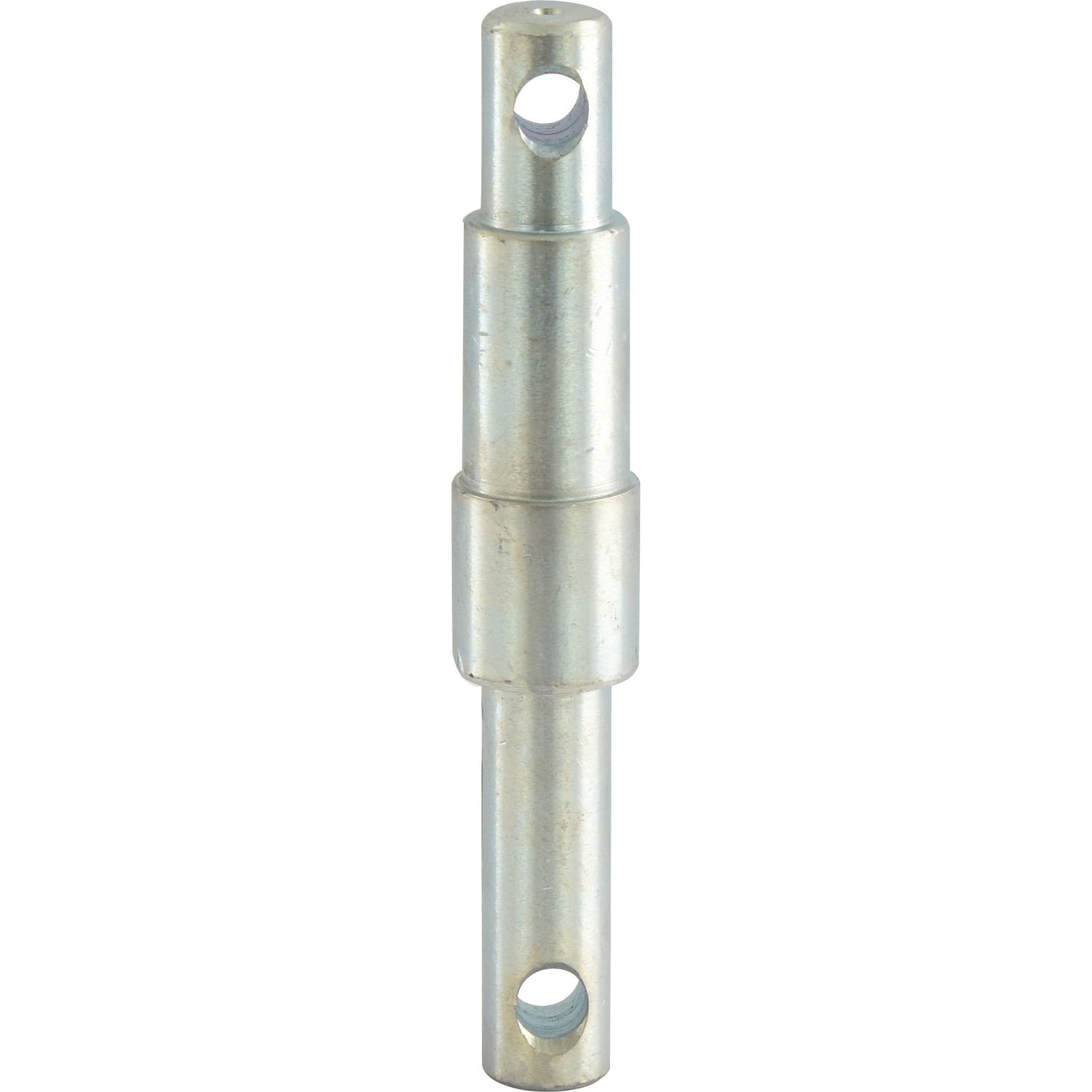 The Sparex Lower Link Implement Pin Dual 22-28-32x185mm (Sparex Part No. S.5795), features a cylindrical metal design with threaded ends suitable for attachment or connection, making it ideal for those in need of a versatile pin type compatible with threads Cat. 1/2.