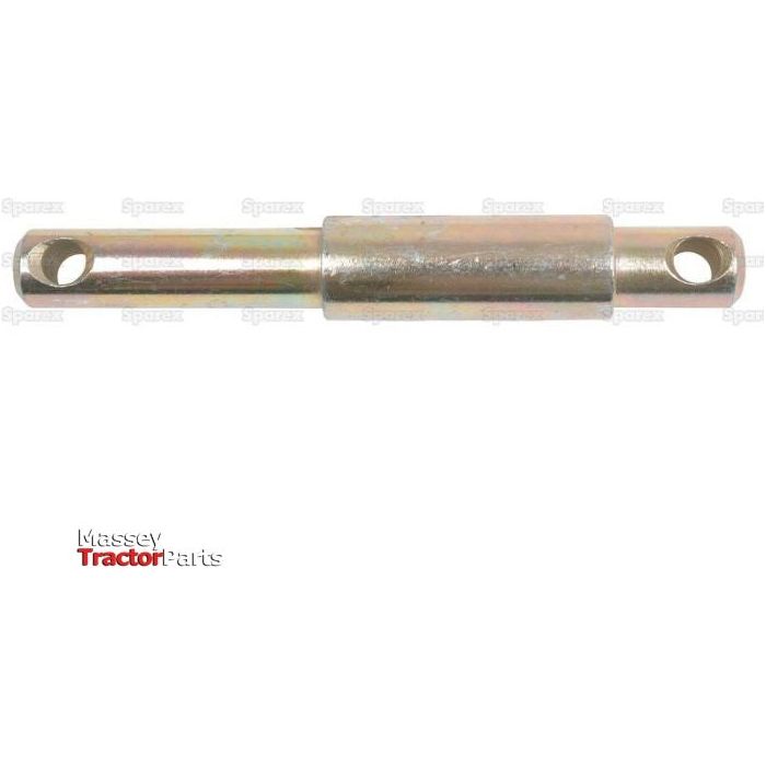 Lower link pin - Dual category 28 - 36 - 28mm Cat.2/3 | Sparex Part No.S.29235, isolated on a white background. Text reads "Sparex Tractor Parts." Ideal for those seeking high-quality components, this part is compatible with Dual Category Pin setups and fits Category 2/3 specifications.