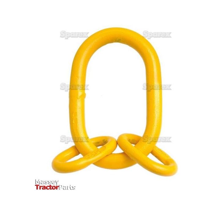 The Sparex Chain Master Link (Sparex Part No. S.21556) is a yellow tractor linkage assembly featuring a curved upper portion, multiple connecting rings at the bottom, a Chain Ø 10mm, and a Safe Working Load of 6700Kg (SWL).