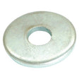 A Sparex Metric Body Washer (Sparex Part No. S.50073) with an inner diameter of 20mm, an outer diameter of 72mm, and a thickness of 6mm (DIN 440R), zinc-plated and metallic, viewed from a slight angle.