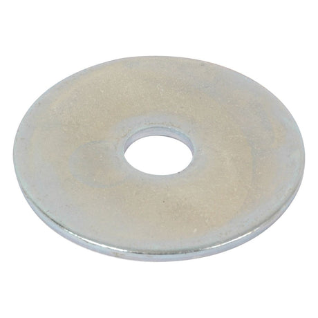 A zinc-plated, metallic Metric Body Washer, featuring a central hole with an internal diameter of 8mm, external diameter of 40mm, and thickness of 1.5mm (complies with DIN 440R standards), commonly used to distribute load in mechanical assemblies. Sparex Part No. S.51099