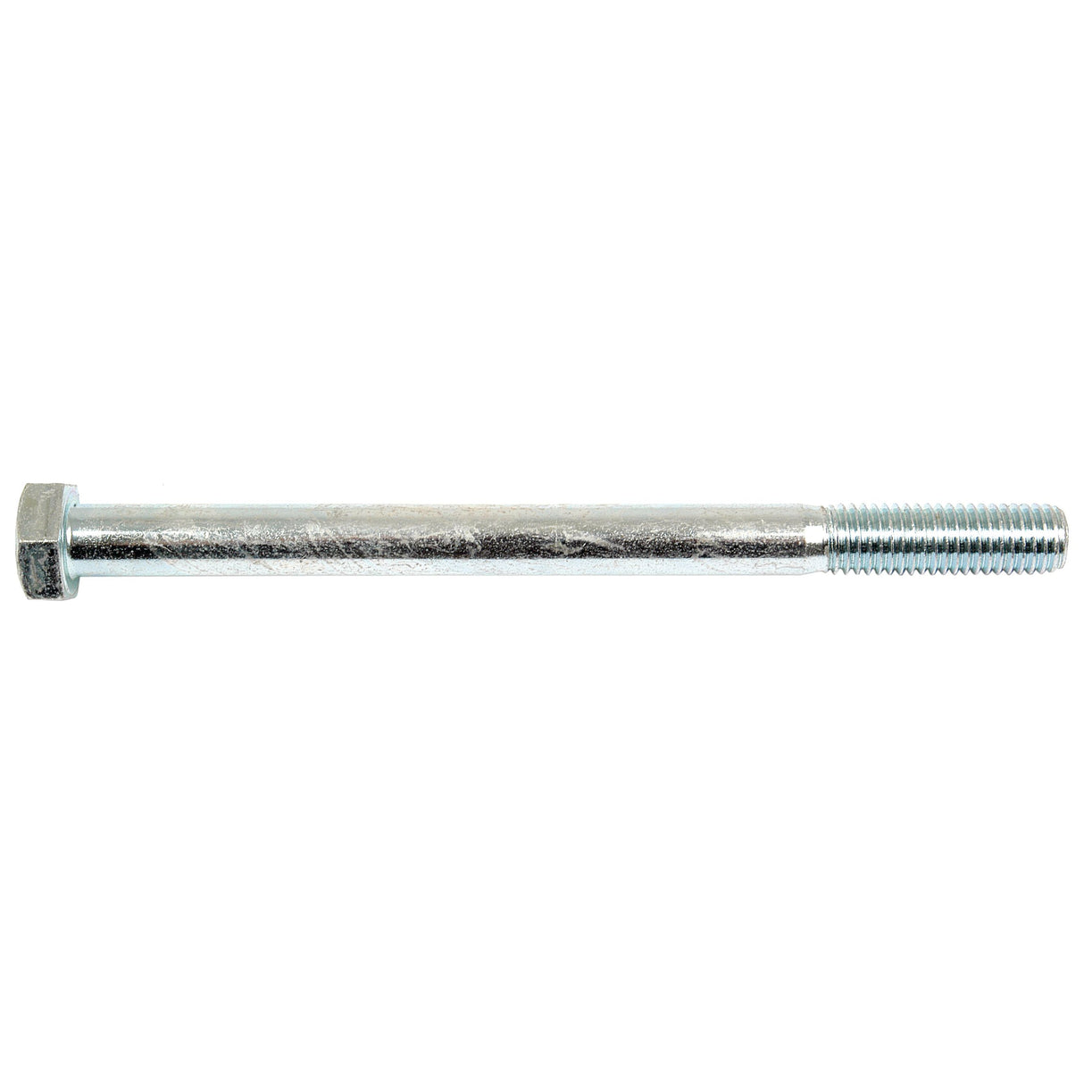 A close-up side view of a zinc-plated Metric Bolt M12x160mm (DIN 931) with a threaded end, set against a plain white background. This high-quality bolt is Sparex Part No. S.6960 from the brand Sparex.