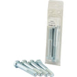 Four Metric Bolts, M16x100mm (DIN 931) from Sparex are arranged in front of a plastic package that contains four additional standard bolts.