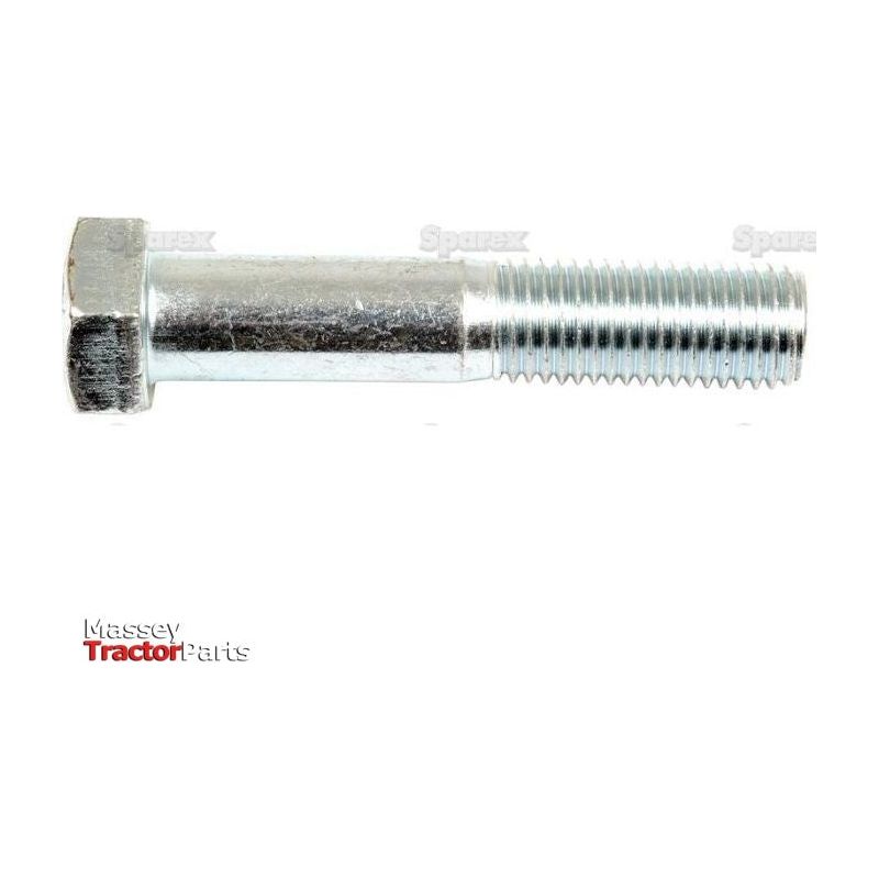 A Metric Bolt M16x80mm (DIN 931) with partial threading, branded as Sparex Part No.S.6984, featuring the text "Massey Tractor Parts" in the lower left corner.