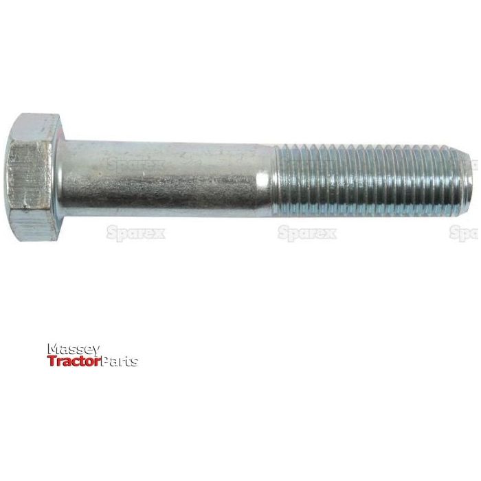 A close-up image of a zinc-plated silver hex bolt with threads on one end. The logo "Sparex" is visible in the bottom left corner, indicating it's a high-quality Metric Bolt M24x140mm (DIN 931), Sparex Part No.S.51642.