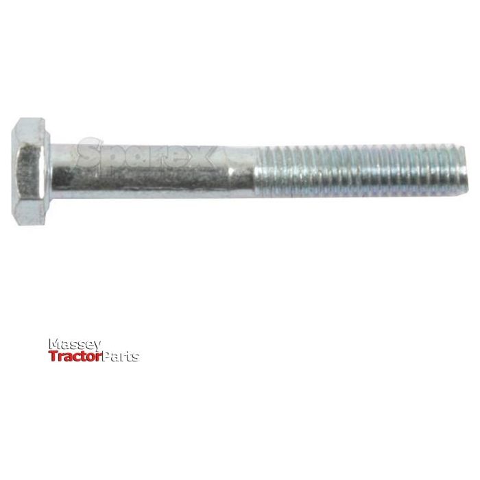 Close-up of a metal hex bolt with Sparex branding, specifically a Metric Bolt M4x30mm (DIN 931) | Sparex Part No.S.53700.