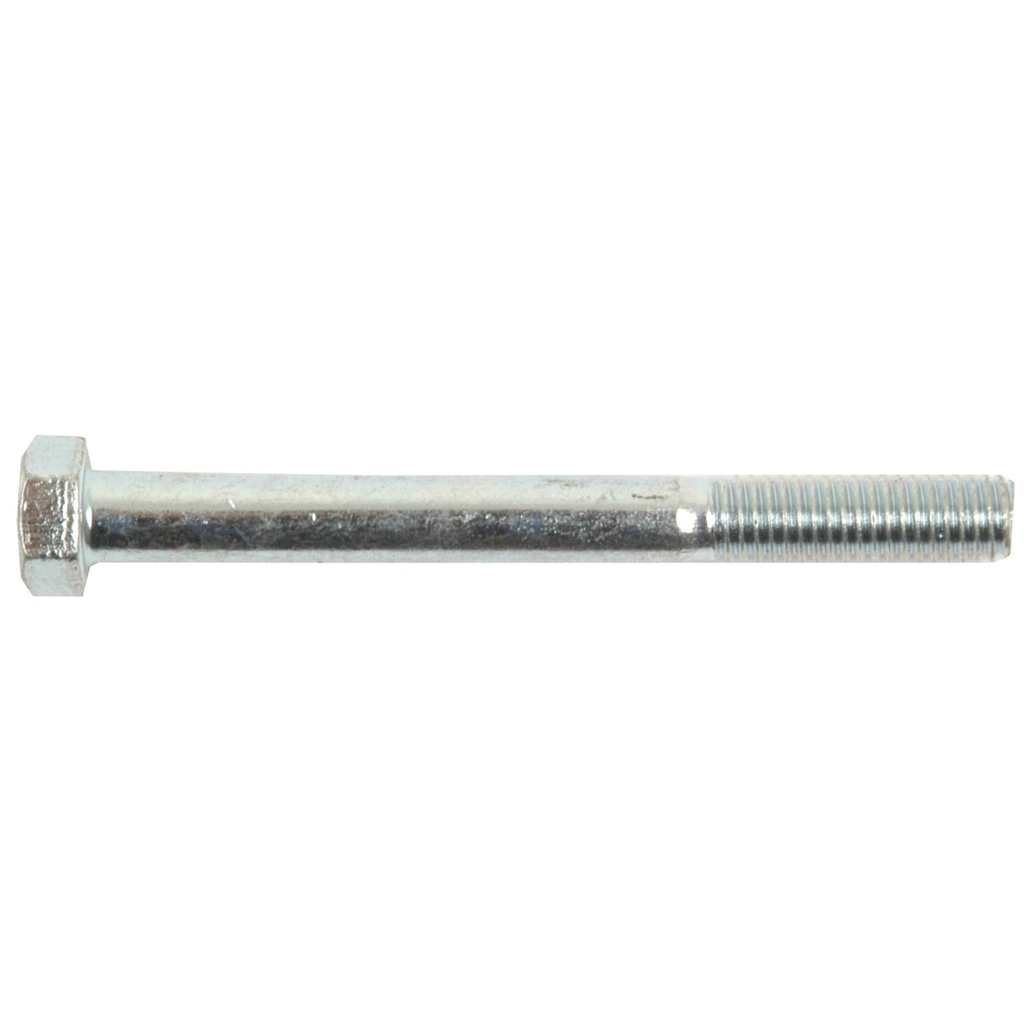 A metal hex bolt with a threaded end and unthreaded shank, the Sparex Metric Bolt M5x50mm (DIN 931) — Sparex Part No. S.53703 — is designed to meet DIN 931 standards.