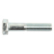 A Sparex Metric Bolt M8x40mm (Part No. S.54781), featuring zinc plating, a hexagonal head, and a partially threaded shaft, is displayed horizontally against a white background. It conforms to the DIN 931 standard, showcasing its precision and reliability.