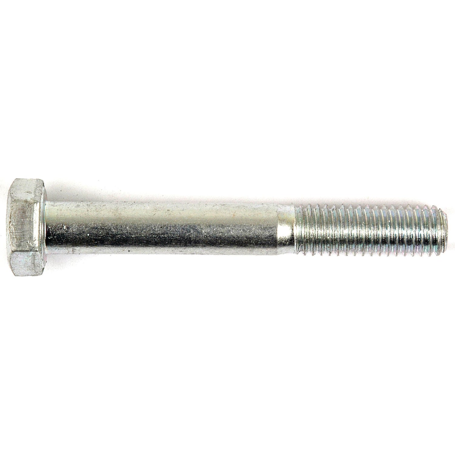 A Sparex Metric Bolt M8x70mm (DIN 931) with a tensile strength of 8.8, featuring a threaded end and a hexagonal head, lies horizontally on a plain white background.