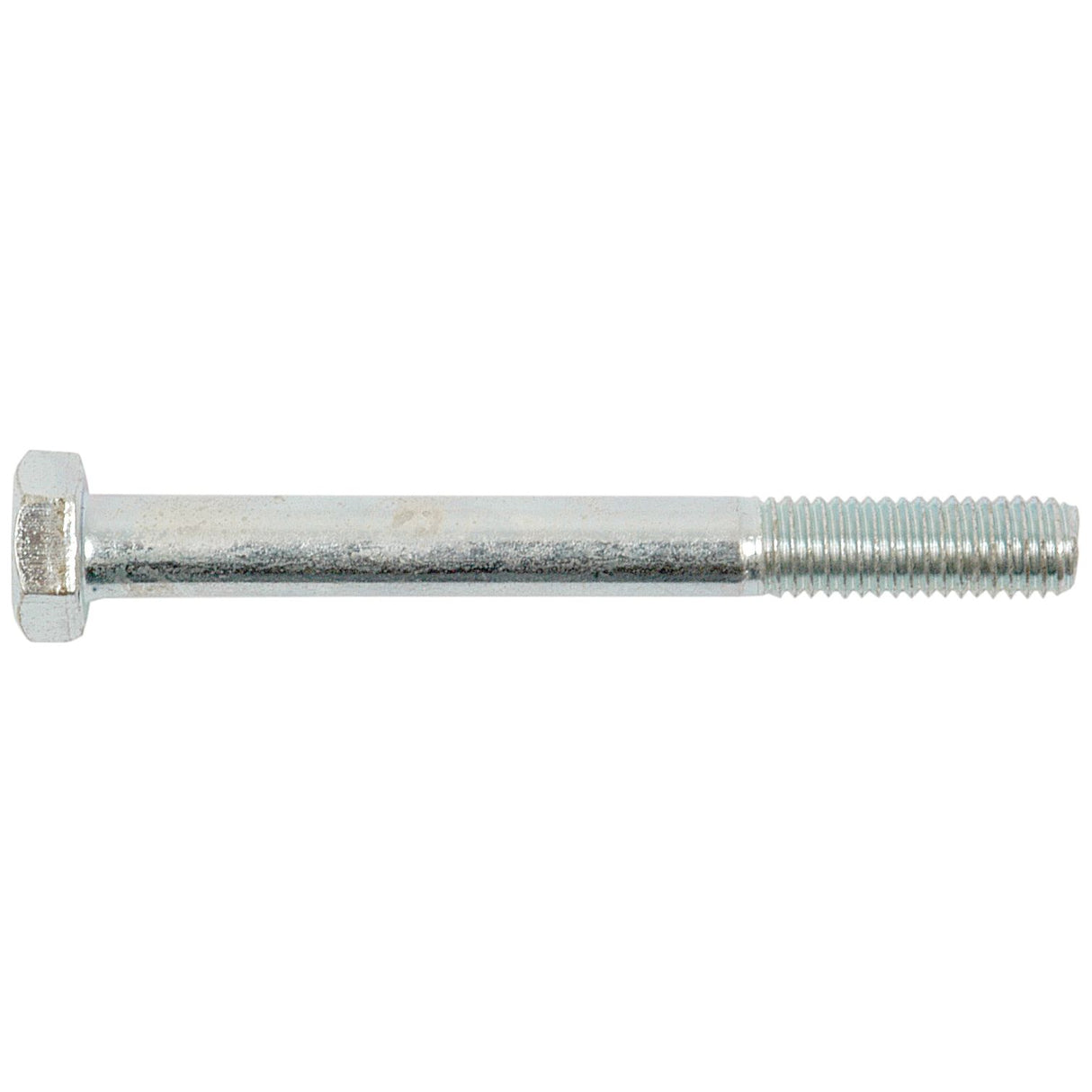 Image of the Sparex Metric Bolt M8x75mm (DIN 931) with a zinc-plated, partially threaded shank, Sparex Part No.S.6927.