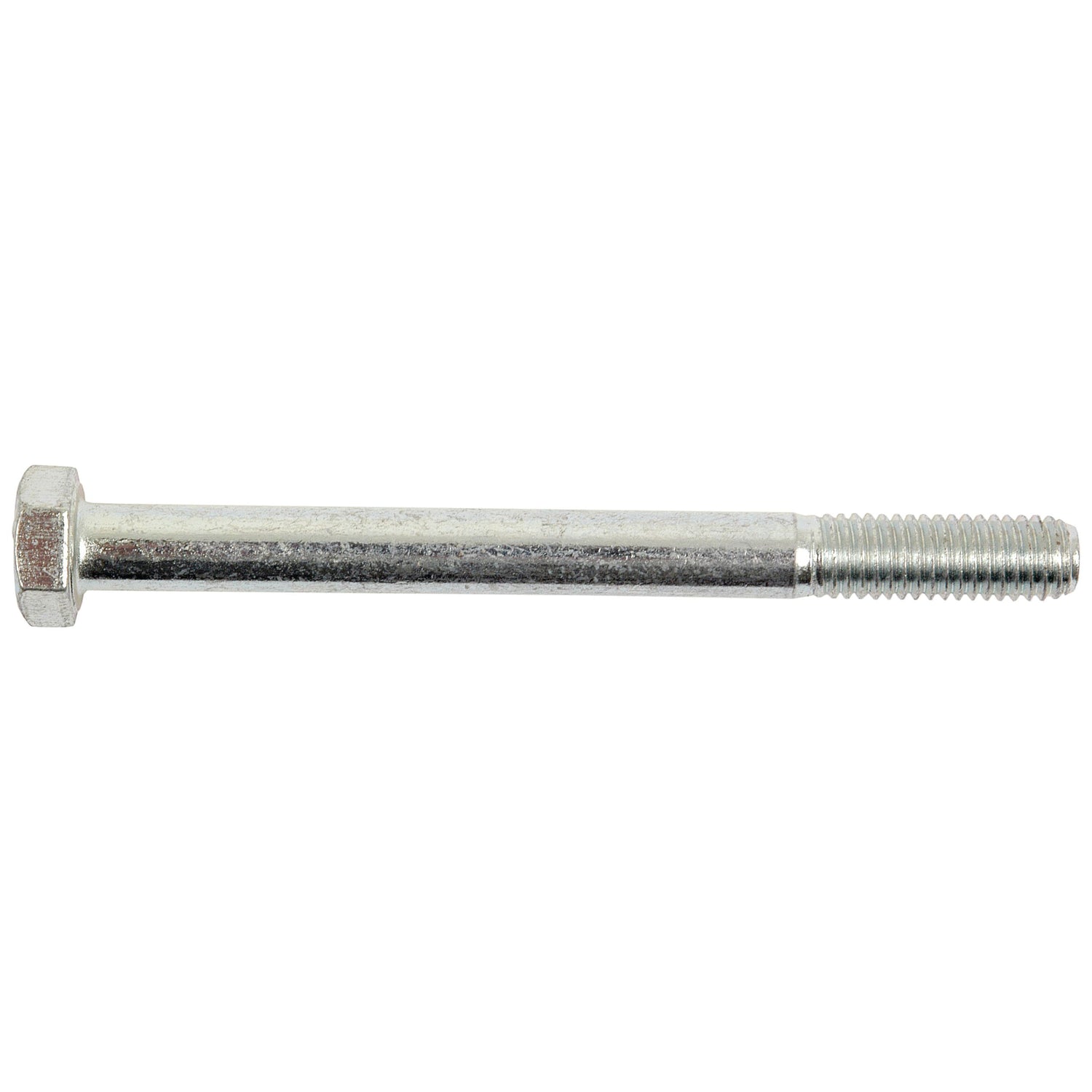 A close-up of a Sparex Metric Bolt M8x80mm (DIN 931) with threading on one end and a zinc-plated hexagonal head on the other, identified by Sparex Part No.S.6928.