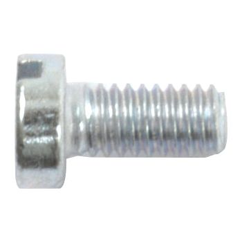 Image of a Metric Cheese Head Machine Screw, M4x8mm (DIN 84) | Sparex Part No.S.53969 with a partially threaded shaft and a hexagonal head, viewed from the side.