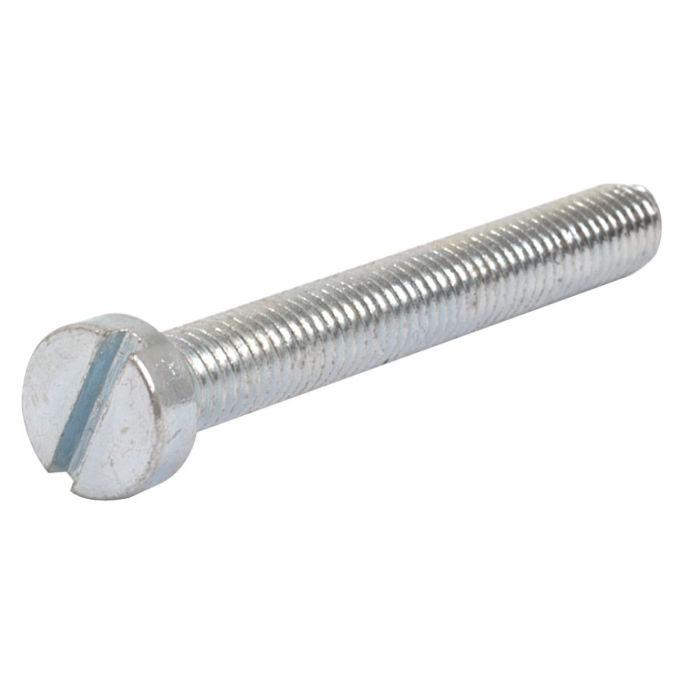 A close-up of a Sparex Metric Cheese Head Machine Screw, M6x50mm (DIN 84) with an M6x50mm cylindrical threaded body and flat head, known as Sparex Part No. S.54097.