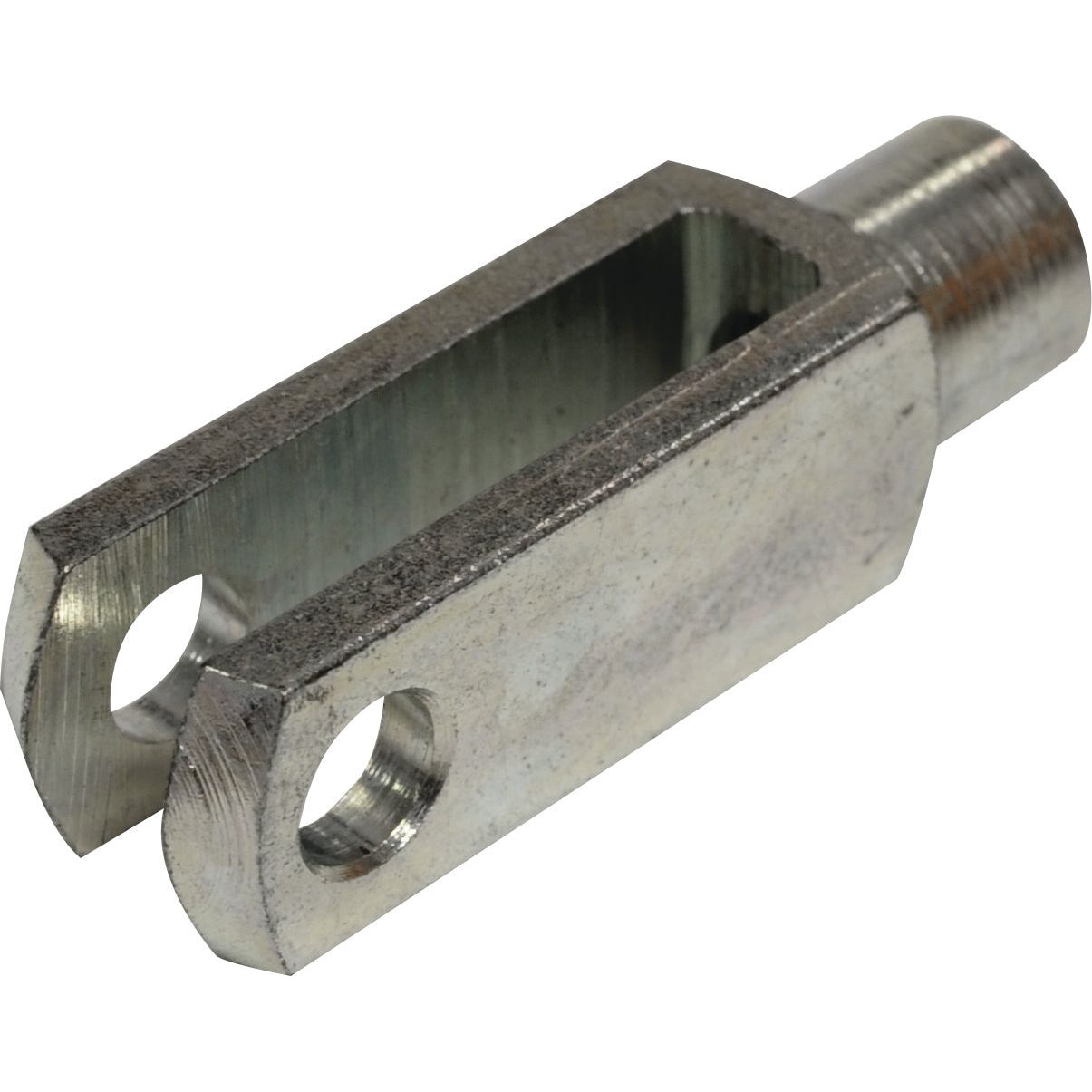 A Sparex Metric Clevis End M6.0, conforming to DIN 71751 standards (Sparex Part No. S.51325), features a rectangular body with two holes on each side.