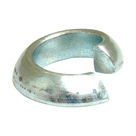 A close-up image of a metallic, weathered Metric Conical Spring Washer (ID: 14mm, DIN 74361) with a helical shape and visible corrosion typically found in Sparex Part No. S.51238.