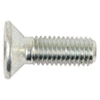 Close-up of a Sparex Metric Countersunk Hexagon Socket Screw, M10x30mm (DIN 7991) with threaded shaft and flat head on a white background, showcasing its high tensile strength.