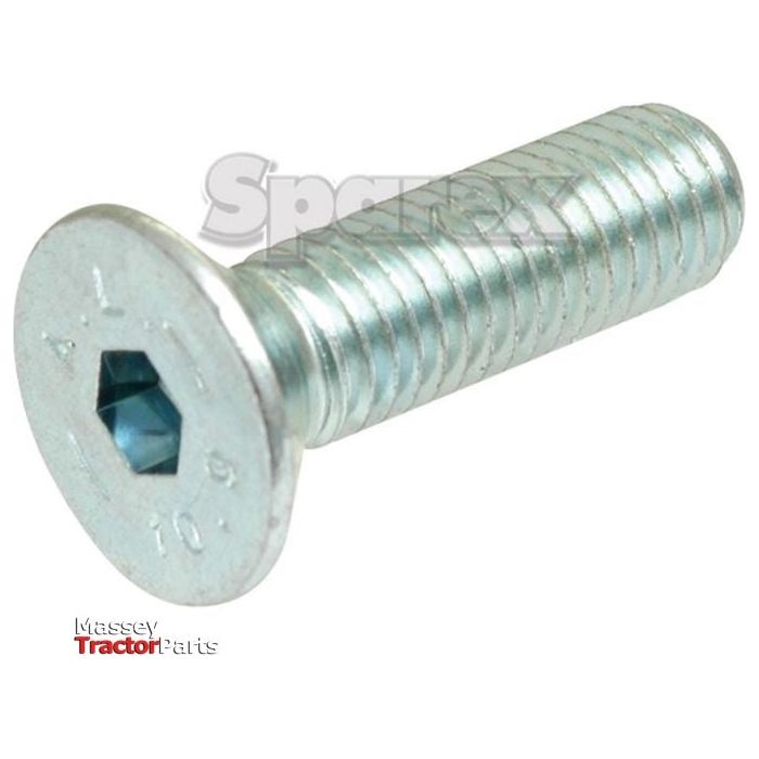 Close-up image of a Sparex Metric Countersunk Hexagon Socket Screw, M16x60mm (DIN 7991), Part No. S.53967.