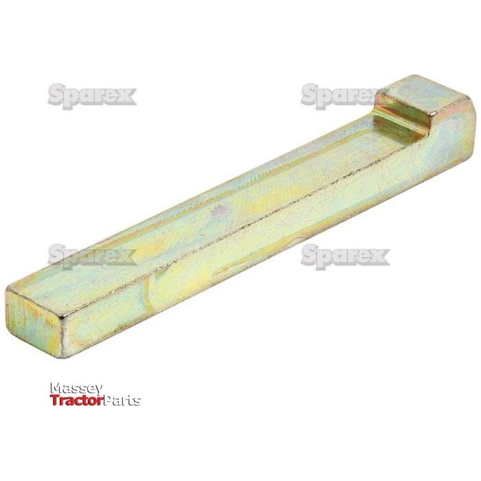 A metallic rectangular spring coupler for tractor parts, branded with Sparex, features a Metric Gib Head Key 10 x 8.0 x 80mm compliant with DIN 6884/6887 standards (Sparex Part No. S.11050).